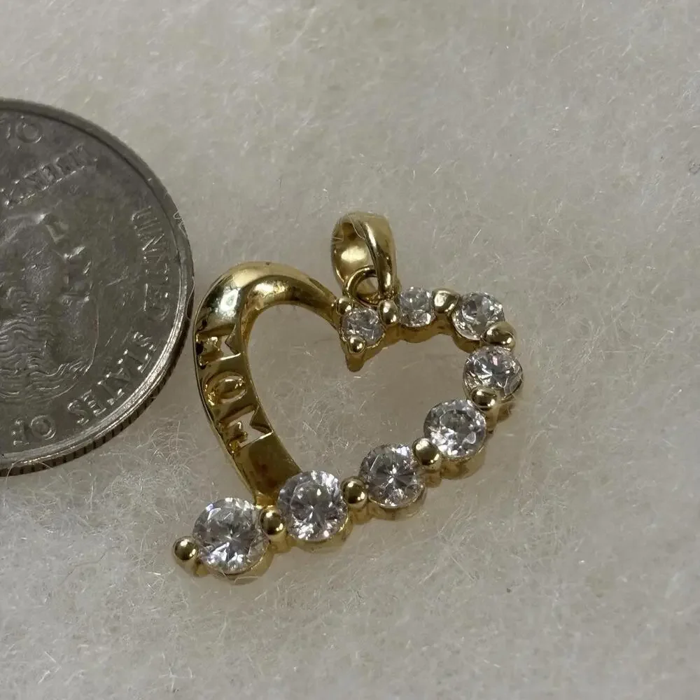 Sterling Mom heart pendant - Picture 5 of 5